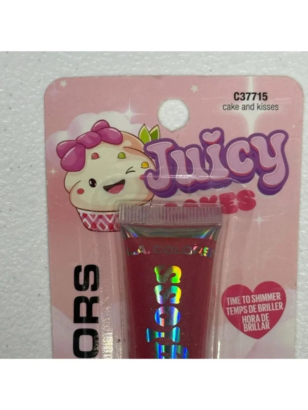 LA Colors Juicy Lip Gloss Cake & Kisses Shimmer Lip Gloss 0.4 oz New